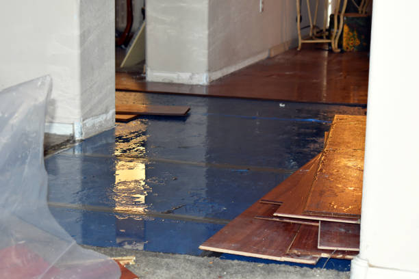 Professional Emergency Water Damage Restoration technician working in Wautoma, WI
